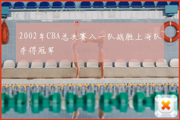 2002年CBA总决赛八一队战胜上海队夺得冠军