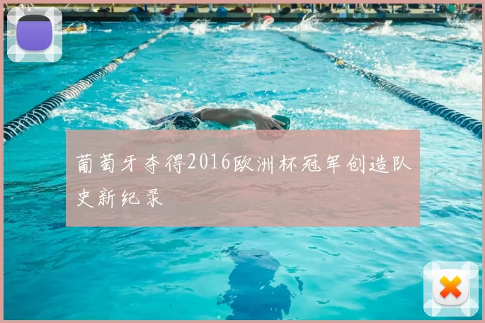 葡萄牙夺得2016欧洲杯冠军创造队史新纪录